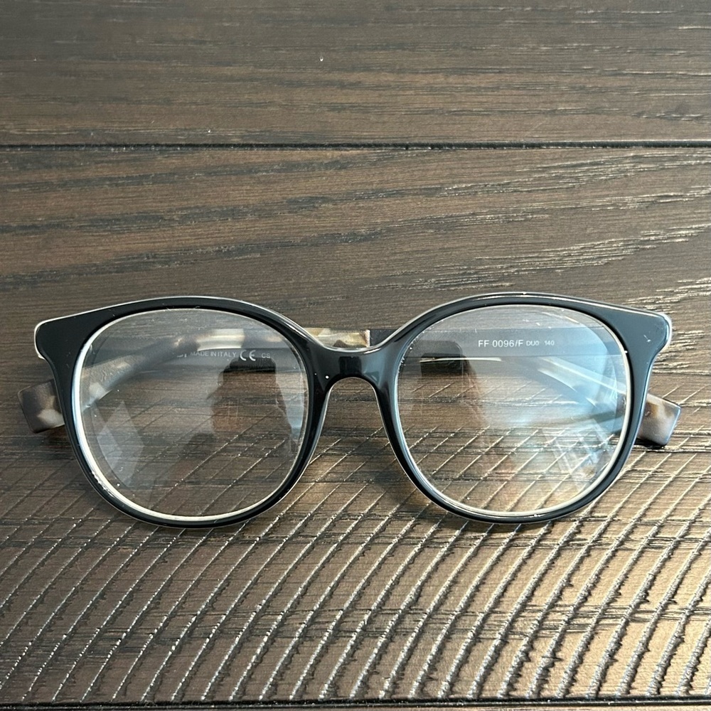 Fendi FT 0096/F Women’s‎ Black Frames with Brown Tortoise Stems Frames Designer